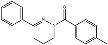 (4-METHYLPHENYL)[3-PHENYL-5,6-DIHYDRO-1(4H)-PYRIDAZINYL]METHANONE Struktur