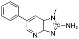 2-AMINO-1-METHYL-6-PHENYLIMIDAZO[4,5-B]PYRIDINE-2-14C Struktur