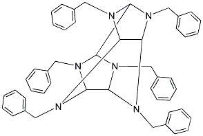 HEXABENZILISOVYURTSITAN Struktur