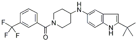 4-[(2-TERT-BUTYL-(1H)-INDOL-5-YL)AMINO]-1-[[3-(TRIFLUOROMETHYL)PHENYL]CARBONYL]PIPERIDINE