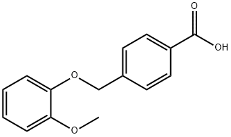 4-(2-METHOXYPHENOXYMETHYL)BENZOIC ACID Structure