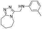 (6,7,8,9-TETRAHYDRO-5H-[1,2,4]TRIAZOLO[4,3-A]AZEPIN-3-YLMETHYL)-M-TOLYL-AMINE Struktur
