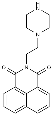 2-(2-PIPERAZIN-1-YLETHYL)-1H-BENZO[DE]ISOQUINOLINE-1,3(2H)-DIONE 結(jié)構(gòu)式