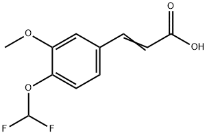 3-(4-DIFLUOROMETHOXY-3-METHOXY-PHENYL)-ACRYLIC ACID Struktur