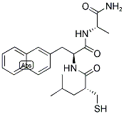 (2R)-2-MERCAPTOMETHYL-4-METHYLPENTANOYL-BETA-(2-NAPHTHYL)-ALA-ALA AMIDE Struktur