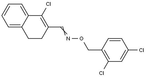1-CHLORO-3,4-DIHYDRO-2-NAPHTHALENECARBALDEHYDE O-(2,4-DICHLOROBENZYL)OXIME Struktur