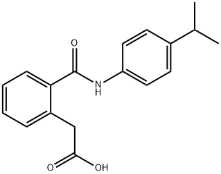 2-(2-(N-(4-(ISOPROPYL)PHENYL)CARBAMOYL)PHENYL)ACETIC ACID Struktur