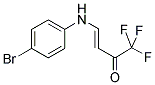 (E)-4-(4-BROMOPHENYLAMINO)-1,1,1-TRIFLUOROBUT-3-EN-2-ONE Struktur