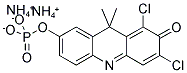 9H-(1,3-DICHLORO-9,9-DIMETHYLACRIDIN-2-ONE-7-YL) PHOSPHATE, DIAMMONIUM SALT Struktur