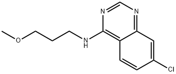 7-CHLORO-N-(3-METHOXYPROPYL)-4-QUINAZOLINAMINE Struktur