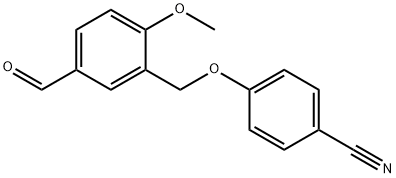 4-(5-FORMYL-2-METHOXY-BENZYLOXY)-BENZONITRILE Structure