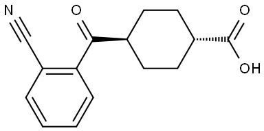 TRANS-4-(2-CYANOBENZOYL)CYCLOHEXANE-1-CARBOXYLIC ACID Struktur