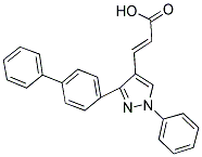 (E)-3-(3-[1,1'-BIPHENYL]-4-YL-1-PHENYL-1H-PYRAZOL-4-YL)-2-PROPENOIC ACID Struktur