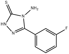 4-AMINO-5-(3-FLUOROPHENYL)-4H-1,2,4-TRIAZOLE-3-THIOL Structure