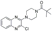 1-[4-(3-CHLOROQUINOXALIN-2-YL)PIPERAZINO]-2,2-DIMETHYLPROPAN-1-ONE Struktur