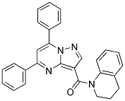 (3,4-DIHYDROQUINOLIN-1(2H)-YL)(5,7-DIPHENYLPYRAZOLO[1,5-A]PYRIMIDIN-3-YL)METHANONE Structure