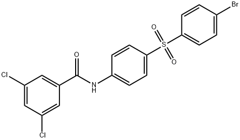 N-(4-[(4-BROMOPHENYL)SULFONYL]PHENYL)-3,5-DICHLOROBENZENECARBOXAMIDE Structure