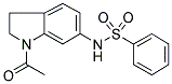 N-(1-ACETYL-2,3-DIHYDRO-(1H)-INDOL-6-YL)BENZENESULPHONAMIDE Struktur