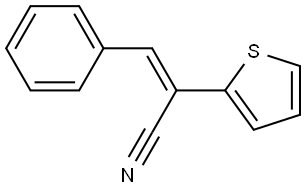 3-PHENYL-2-THIEN-2-YLACRYLONITRILE Struktur