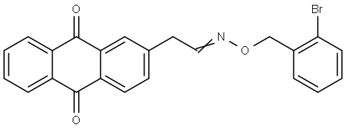 2-(9,10-DIOXO-9,10-DIHYDRO-2-ANTHRACENYL)ACETALDEHYDE O-(2-BROMOBENZYL)OXIME Struktur