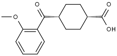 CIS-4-(2-METHOXYBENZOYL)CYCLOHEXANE-1-CARBOXYLIC ACID Struktur