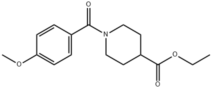 ETHYL 1-(4-METHOXYBENZOYL)-4-PIPERIDINECARBOXYLATE Structure