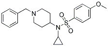 N-(1-BENZYLPIPERIDIN-4-YL)-N-CYCLOPROPYL-4-METHOXYBENZENESULPHONAMIDE Struktur