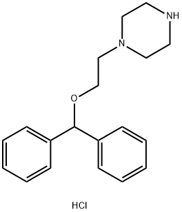 1-(2-BENZHYDRYLOXY-ETHYL)-PIPERAZINE DIHYDROCHLORIDE Structure