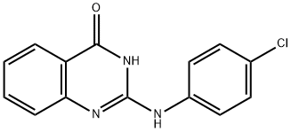 2-(4-CHLOROANILINO)-4(3H)-QUINAZOLINONE Struktur