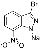 7-NITROINDAZOLE, 3-BROMO-, SODIUM SALT Structure