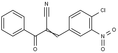3-(4-CHLORO-3-NITROPHENYL)-2-(PHENYLCARBONYL)PROP-2-ENENITRILE Struktur