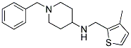 (1-BENZYL-PIPERIDIN-4-YL)-(3-METHYL-THIOPHEN-2-YLMETHYL)-AMINE Struktur