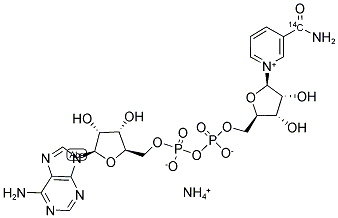 [CARBONYL-14C]NICOTINAMIDE ADENINE DINUCLEOTIDE, AMMONIUM SALT Struktur