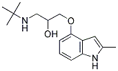 1-(TERT-BUTYLAMINO)-3-[(2-METHYL-1H-INDOL-4-YL)OXY]-2-PROPANOL Struktur