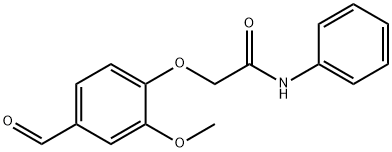 2-(4-FORMYL-2-METHOXY-PHENOXY)-N-PHENYL-ACETAMIDE Struktur