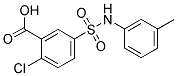 2-CHLORO-5-M-TOLYLSULFAMOYL-BENZOIC ACID Structure