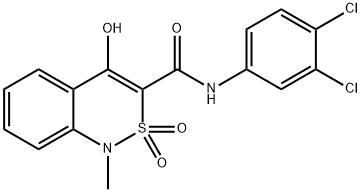 N-(3,4-二氯苯基)-4-羥基-1-甲基-1H-苯并[C][1,2]噻嗪-3-甲酰胺2,2-二氧化物, 320423-87-8, 結(jié)構(gòu)式
