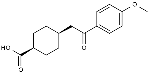 CIS-4-[2-(4-METHOXYPHENYL)-2-OXOETHYL]CYCLOHEXANE-1-CARBOXYLIC ACID Struktur