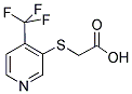 ([4-(TRIFLUOROMETHYL)PYRIDIN-3-YL]THIO)ACETIC ACID Struktur