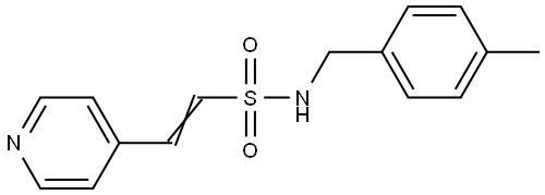 (E)-N-(4-METHYLBENZYL)-2-(4-PYRIDINYL)-1-ETHENESULFONAMIDE Struktur