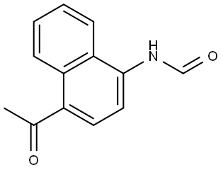4-ACETYL-1-NAPHTHYLFORMAMIDE Struktur