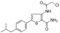 3-[(2-CHLOROACETYL)AMINO]-5-(4-ISOBUTYLPHENYL)THIOPHENE-2-CARBOXAMIDE Structure