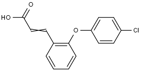 3-[2-(4-CHLOROPHENOXY)PHENYL]ACRYLIC ACID Struktur