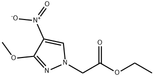 (3-METHOXY-4-NITRO-PYRAZOL-1-YL)-ACETIC ACID ETHYL ESTER Struktur