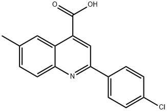 2-(4-CHLORO-PHENYL)-6-METHYL-QUINOLINE-4-CARBOXYLIC ACID Structure