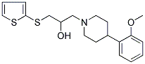 1-[4-(2-METHOXYPHENYL)PIPERIDINO]-3-(2-THIENYLTHIO)PROPAN-2-OL Struktur