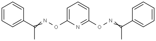 1-PHENYL-1-ETHANONE O-(6-([(1-PHENYLETHYLIDENE)AMINO]OXY)-2-PYRIDINYL)OXIME Struktur