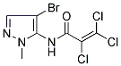 N-(4-BROMO-1-METHYL-1H-PYRAZOL-5-YL)-2,3,3-TRICHLOROACRYLAMIDE Structure