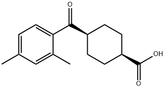 CIS-4-(2,4-DIMETHYLBENZOYL)CYCLOHEXANE-1-CARBOXYLIC ACID Struktur