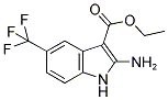 2-AMINO-5-TRIFLUOROMETHYL-1H-INDOLE-3-CARBOXYLIC ACID ETHYL ESTER Structure